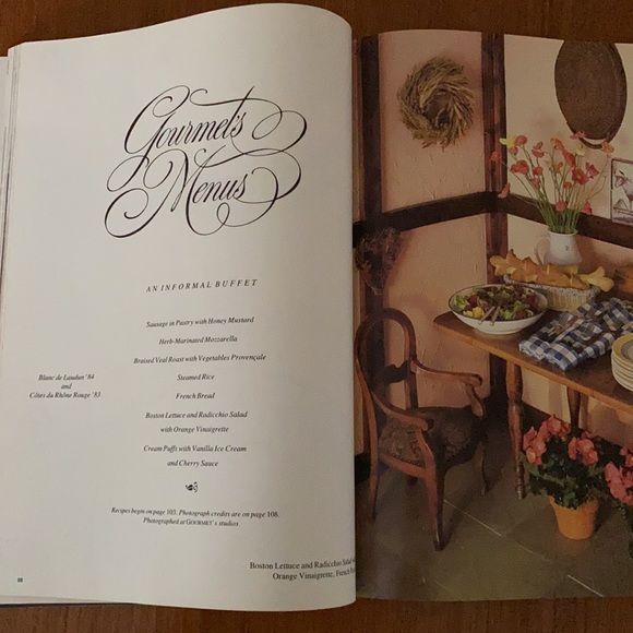 VINTAGE 1985 Set of 2 Gourmet Magazines - Picture 4 of 11
